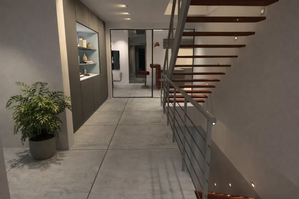 Individuelle Lichtplanung - Flurbereich einer Privatvilla